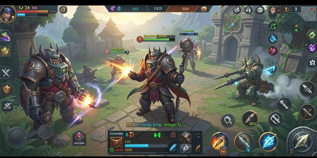 Screenshot gameplay 5ZK menampilkan aksi intens dalam pertempuran strategi.