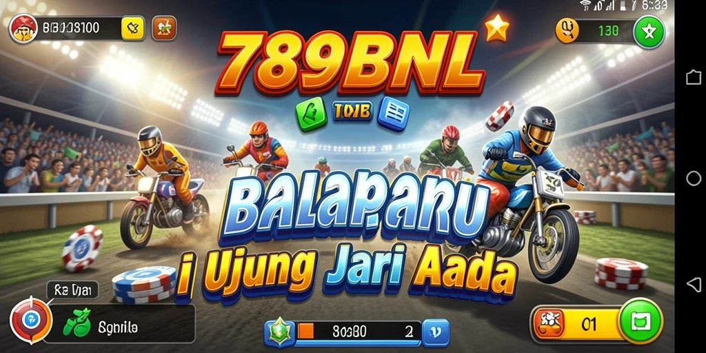 Tampilan menarik dari gameplay balapan di 789BNL.