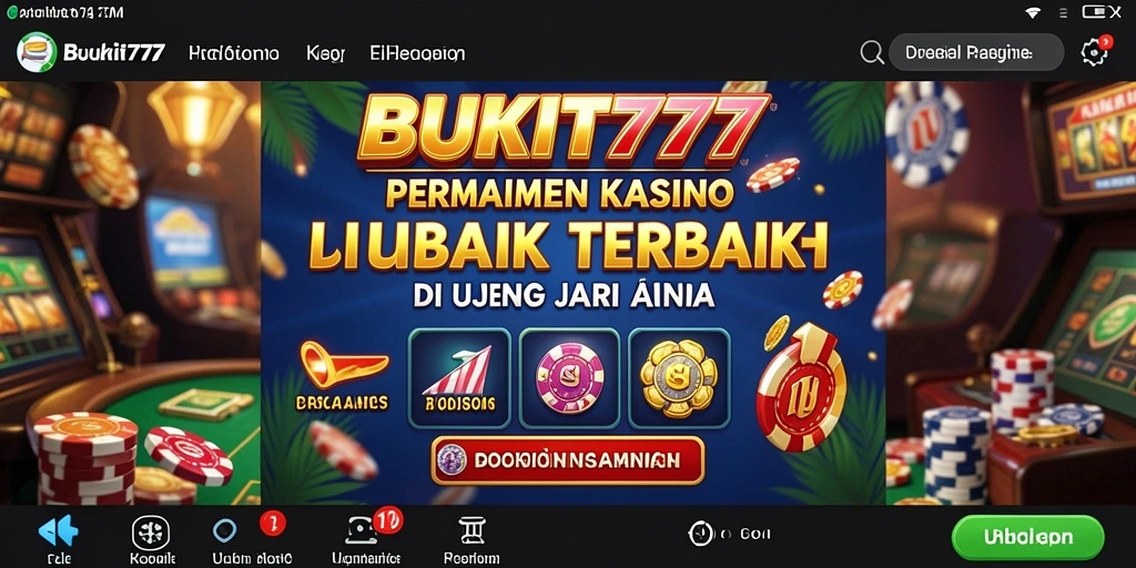 Gameplay menarik dan seru dari BUKIT777 dalam suasana Kasino.
