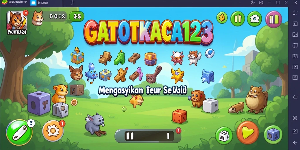 Tampilan gameplay GATOTKACA123 yang menarik dan menantang.