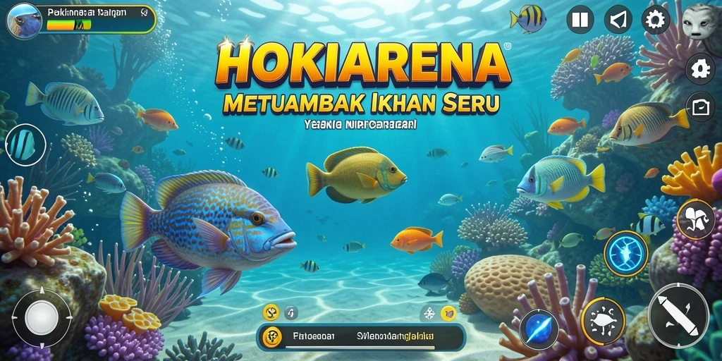 Tangkapan layar HOKIARENA menampilkan aksi menembak ikan yang seru dan interaktif.