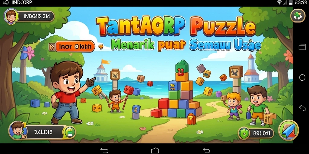 Tampilan gameplay INDORP yang mengasyikkan dalam permainan Puzzle.
