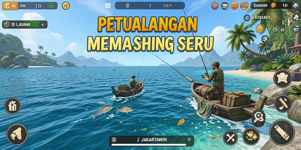 Tangkapan ikan yang besar di JAKARTAWIN, menampilkan aksi memancing yang mendebarkan.