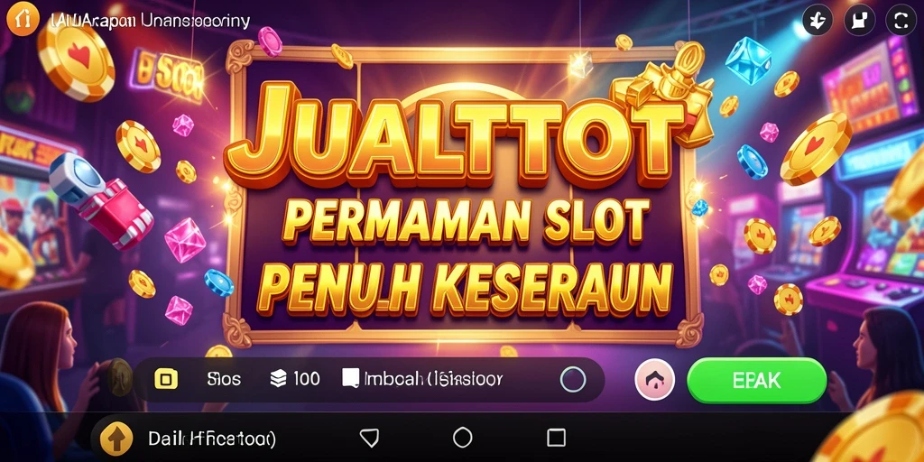 Tampilan gameplay mendebarkan JUALTOTO yang penuh warna.