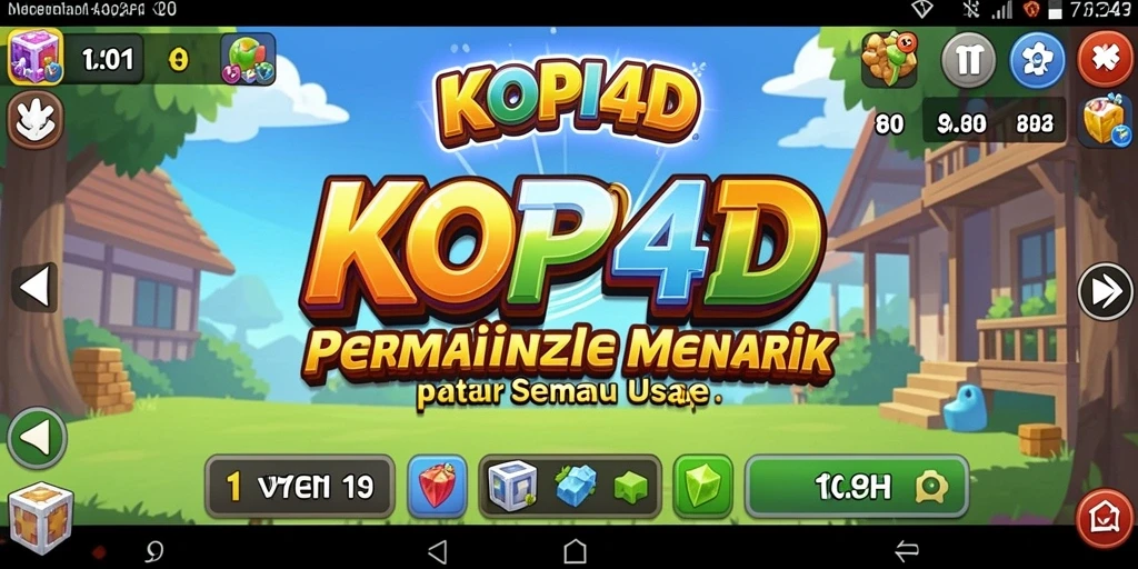 Tampilan gameplay KOPI4D yang menantang dan seru.
