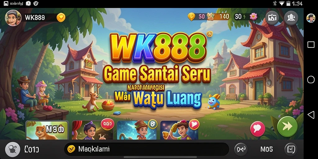 Tampilan gameplay seru di WK888 dengan tantangan menarik.